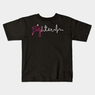 Fighter- Breast Cancer Gifts Breast Cancer Awareness Kids T-Shirt